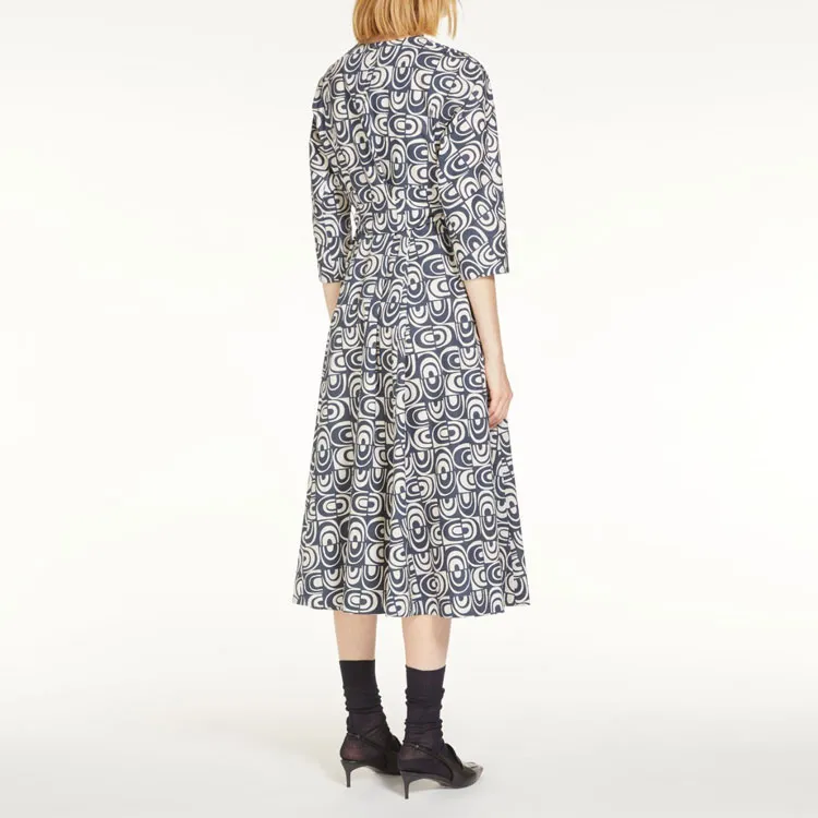 'S MAX MARA Short Sleeved Dresses Women's Blue-3