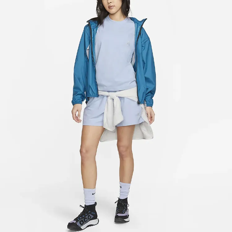 Nike T Shirts Women's Sky Blue-2