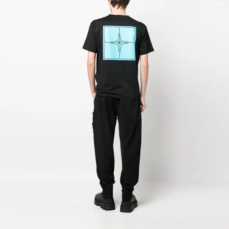 STONE ISLAND T Shirts Men Black-2