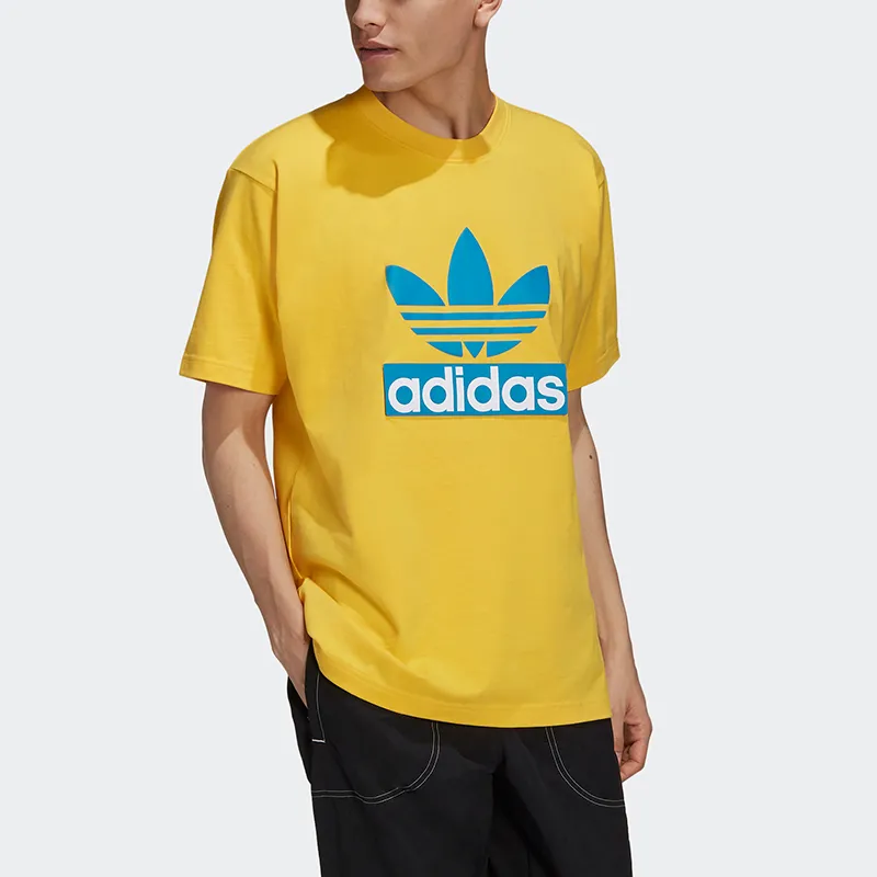 Adidas Originals T Shirt Men's Yellow-3