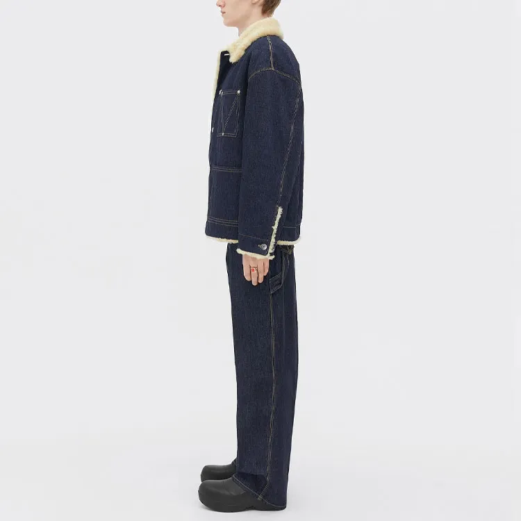 Bottega Veneta Denim Jacket Men's Blue-3