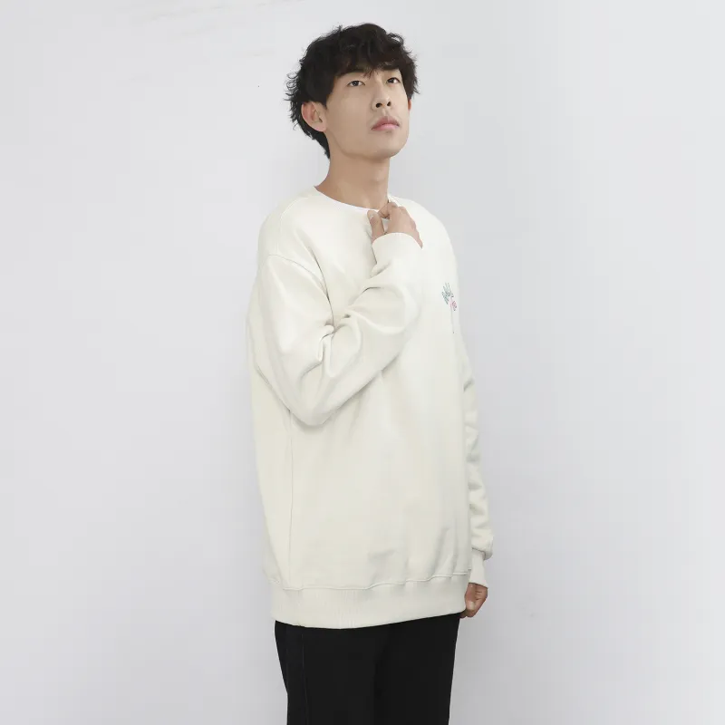 MLB Sweatshirt Winter Unisex Cream-7