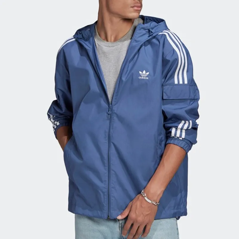 Adidas Originals 3 Stripes Jacket Men's Blue-2
