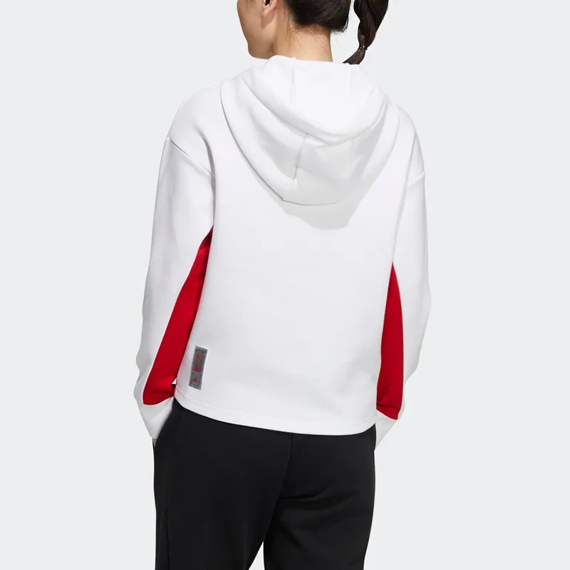 Adidas Cny Hood Sweat Sweatshirt Women's White-3