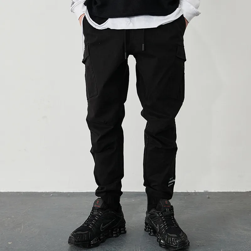 FORCEREPUBLIK Casual Pants Unisex Black-2