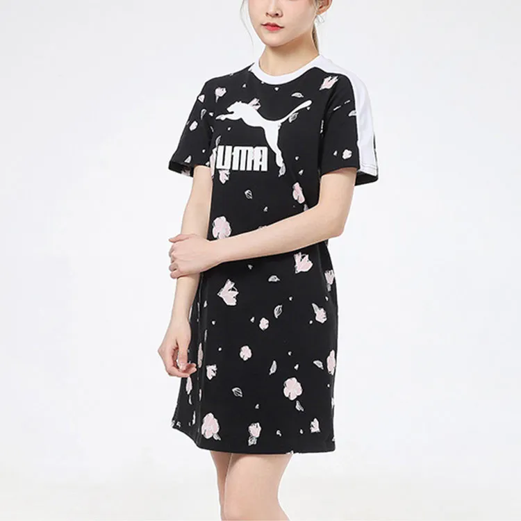 PUMA Short Sleeved Dress Women's Black-3