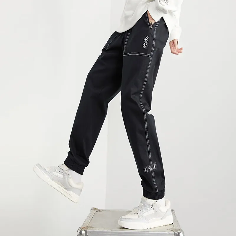 Anta Knitted Sports Pants Men's Basic Black-2-4