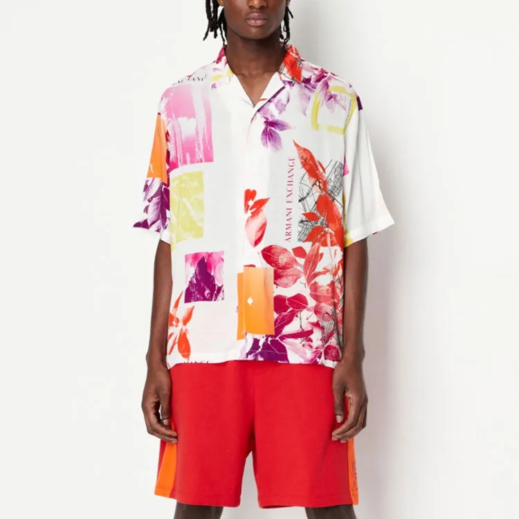 ARMANI EXCHANGE SS23 Shirt Men's Multicolor-3