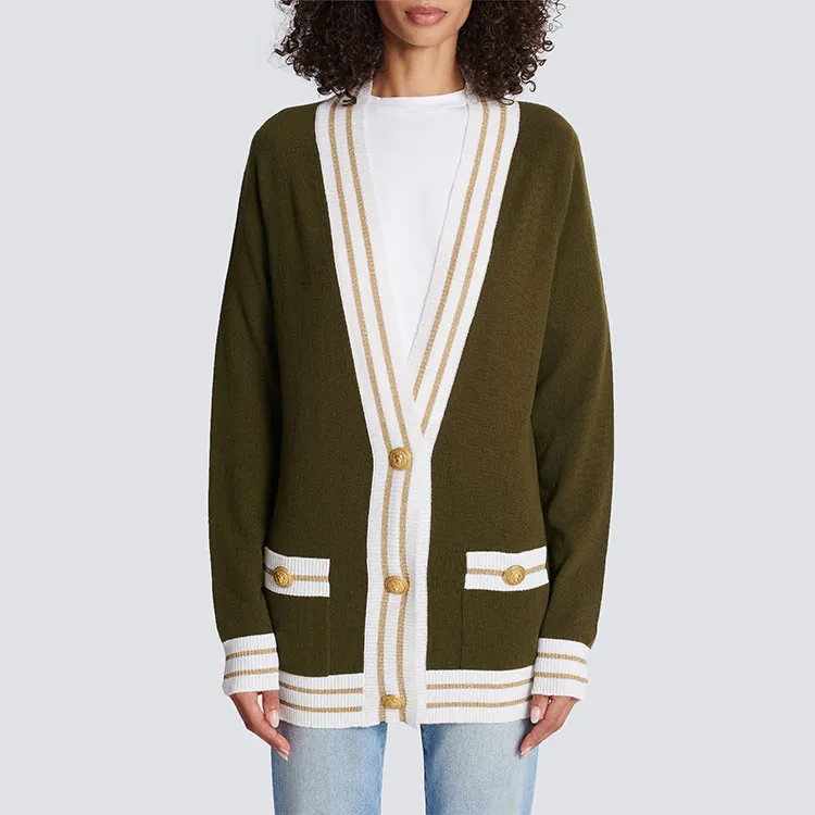 BALMAIN Button front Knitted Cardigan-4