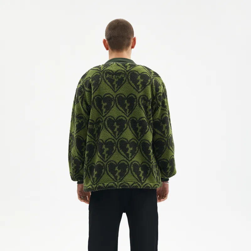 A11SLAVE Loose Fit Thickened Jacket Unisex Army Green-2