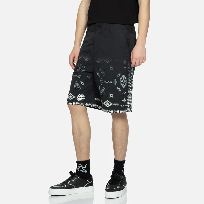 EVISU SS23 Casual Shorts Men's Black-2