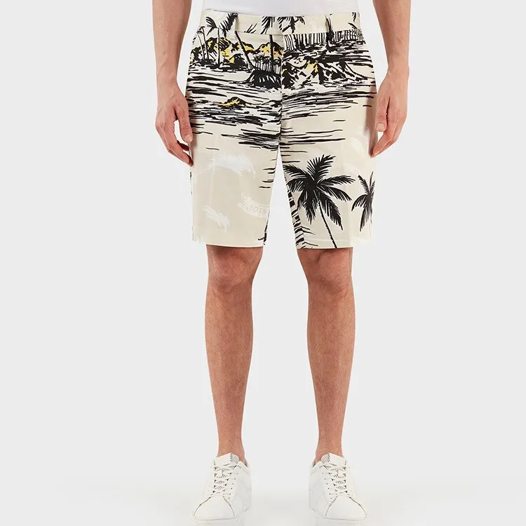 HUGO BOSS Casual Shorts Men Ecru-3