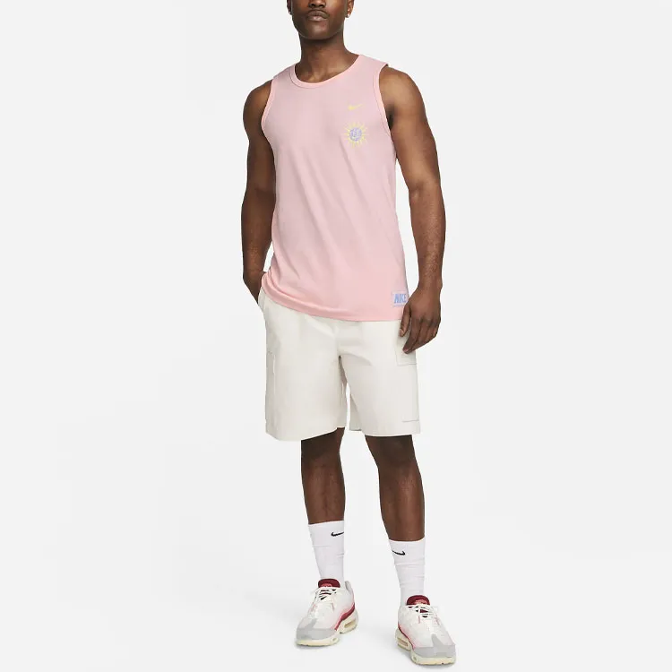Nike Tank Tops Men Pink-2