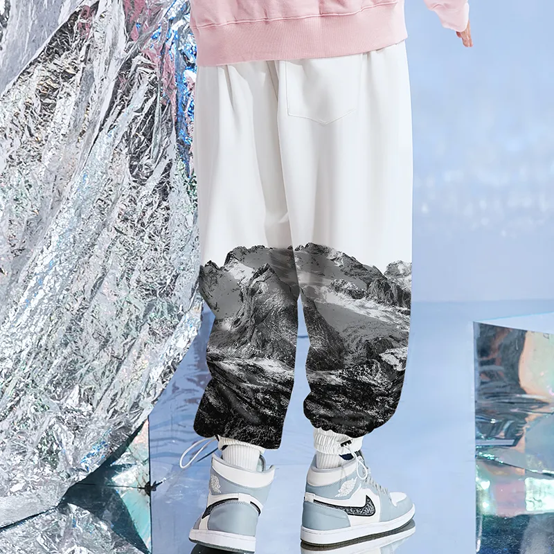 SANSYAS Casual Pants Unisex White-4