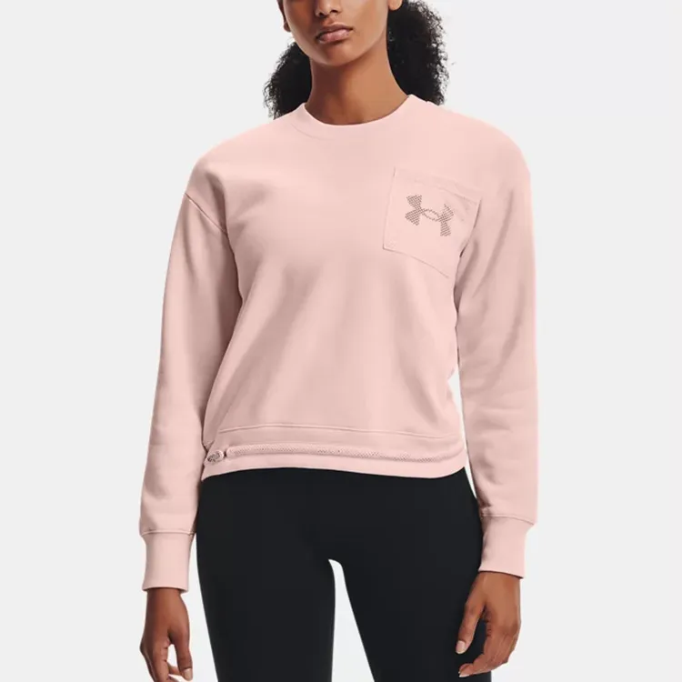 Under Armour Sweatshirt Winter Women's Pink-3