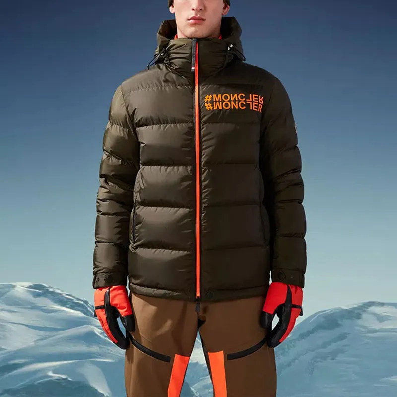 Moncler Grenoble Down Jackets Men Green-2