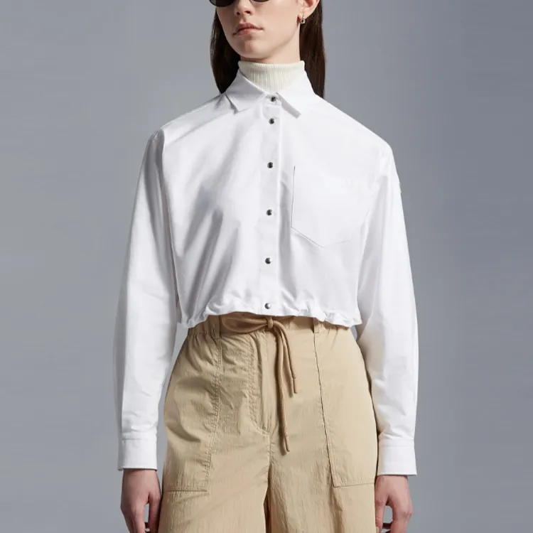 Moncler Cropped Buttoned Shirt-1