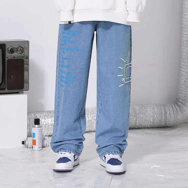 TVX Straight Jeans Unisex Denim Blue-2