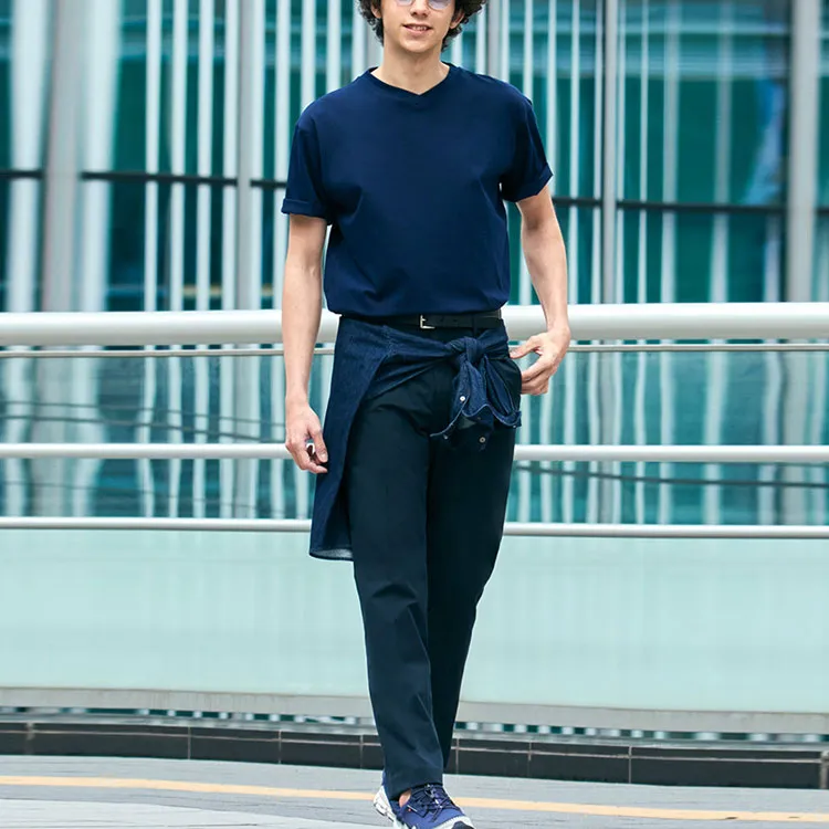 UNIQLO T Shirts Unisex Navy Blue-2