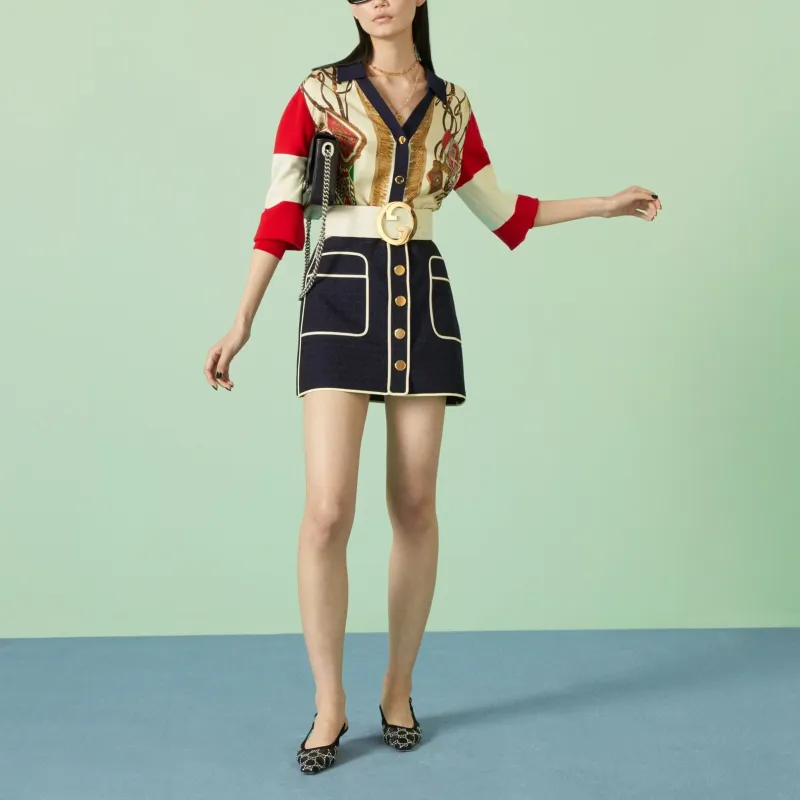 GUCCI Extra Fine Knit Cardigan-1