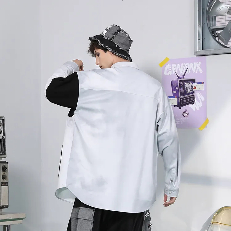 GENANX Shirts Unisex White Gray-4
