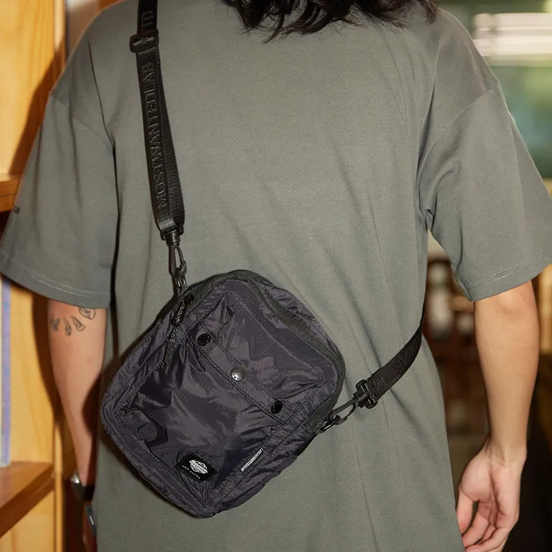 MostwantedLab Polyester Shoulder Bag, Crossbody Bag Regular Unisex Black-3