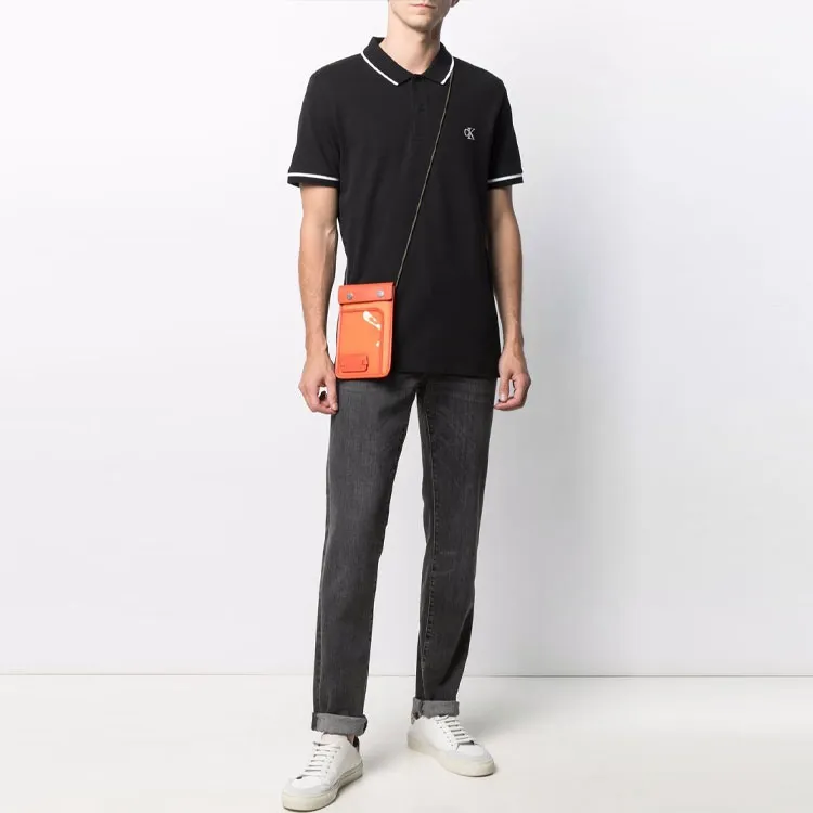 CALVIN KLEIN Polo Shirt Men's Black-1