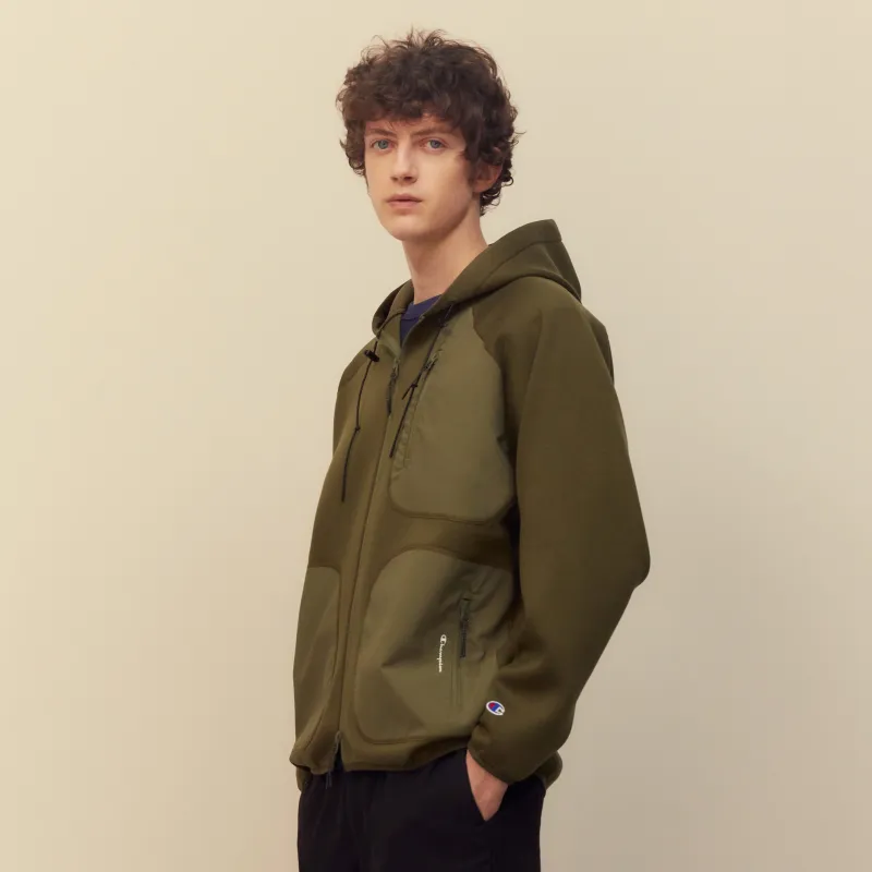 Champion Moderate Jacket Japan Version Unisex Olive Green-3