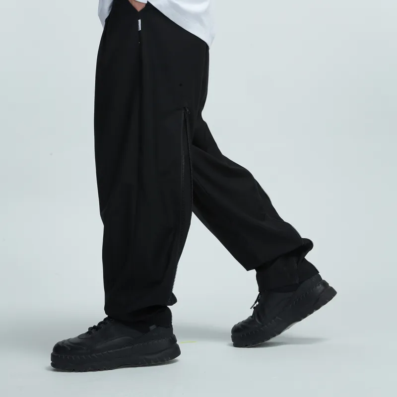 FPA Straight Casual Pants Unisex Black-5