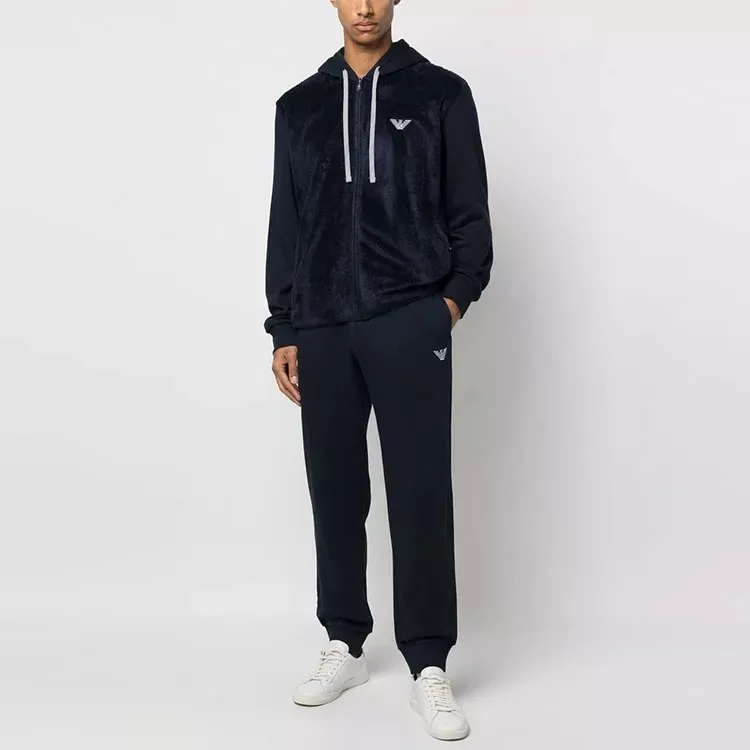 EMPORIO ARMANI Knitted Sweatpants Men Marine Blue-2