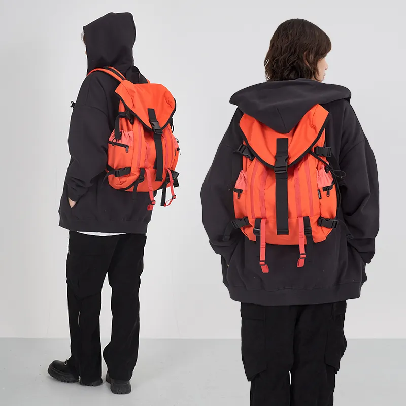MYEDITION 18 27L Backpack Outdoor Bag Fabric Orange Red Unisex-9
