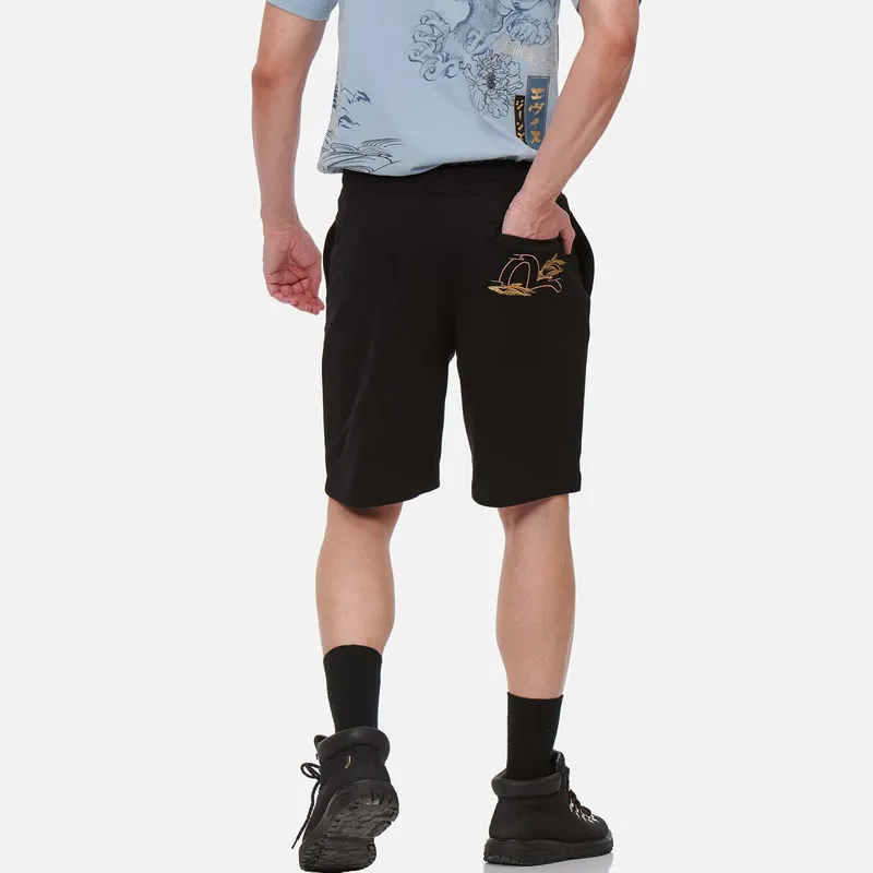 EVISU FW23 Sports Shorts Men's Black-3