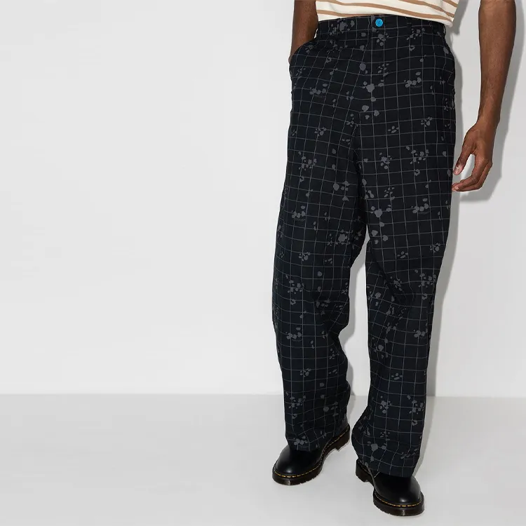 UNDERCOVER Check pattern Loose fit Trousers-1