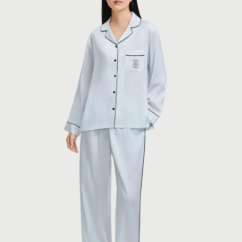 Victoria's Secret Pajama Set Women's Light Aqua Blue-1