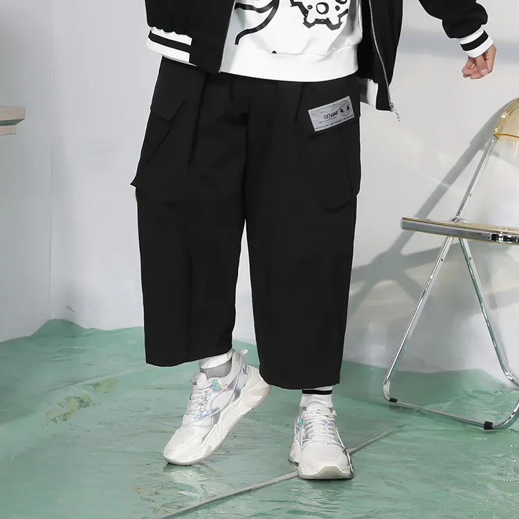 GENANX Jogger Casual Pants Unisex Black-3
