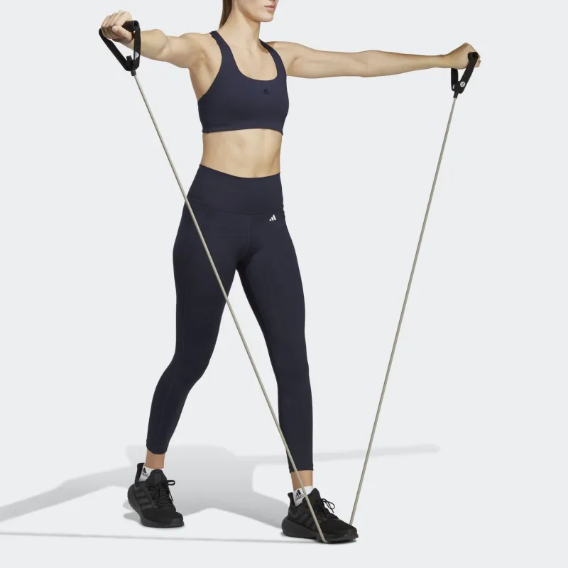 Adidas Free Shipping With AdiClub Optime Stash Pocket High Waisted 7/8 Leggings-3