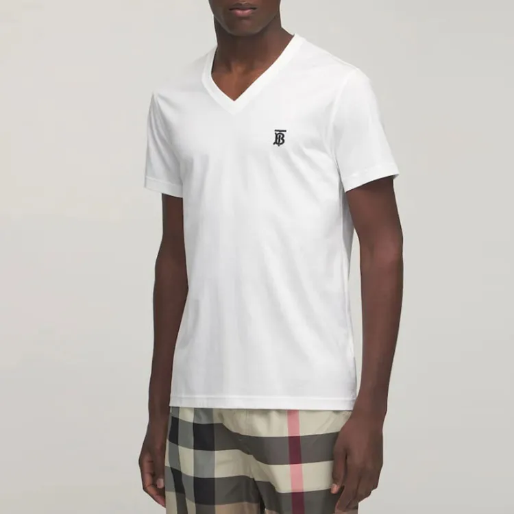 Burberry T Shirts Men White-2