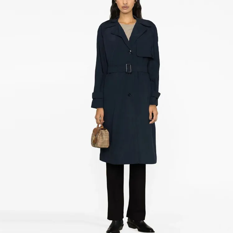WOOLRICH Belted Button Up Trench Coat-1