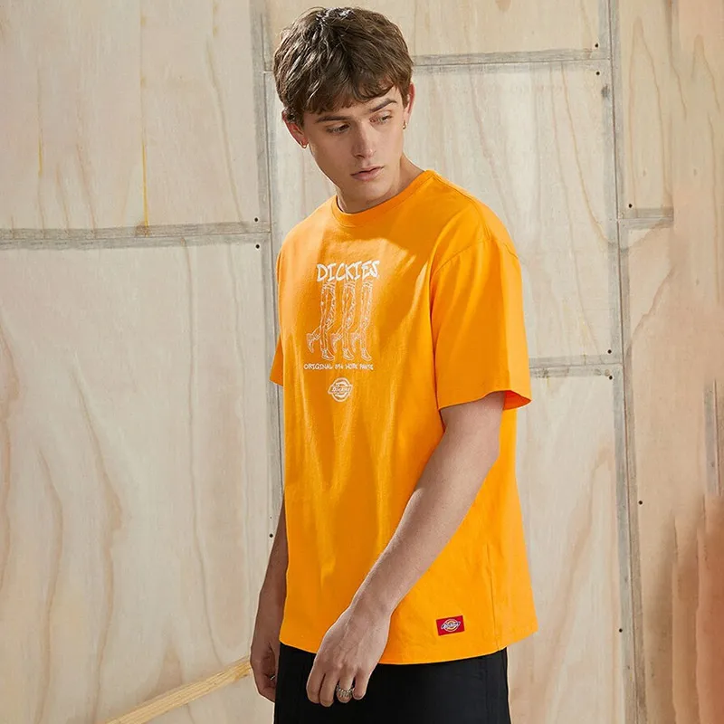 Dickies T Shirts Men Yellow Green-3