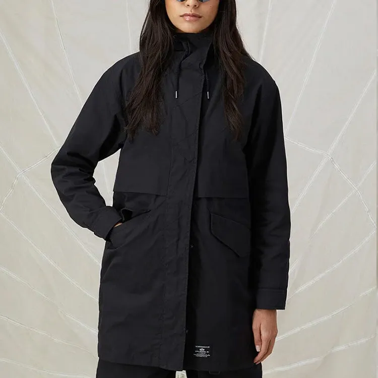 Alpha Industries Coats Women's Black-4