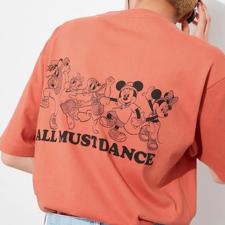 Disney X UNIQLO X Disney Co branded SS23 T Shirts Unisex Orange-5