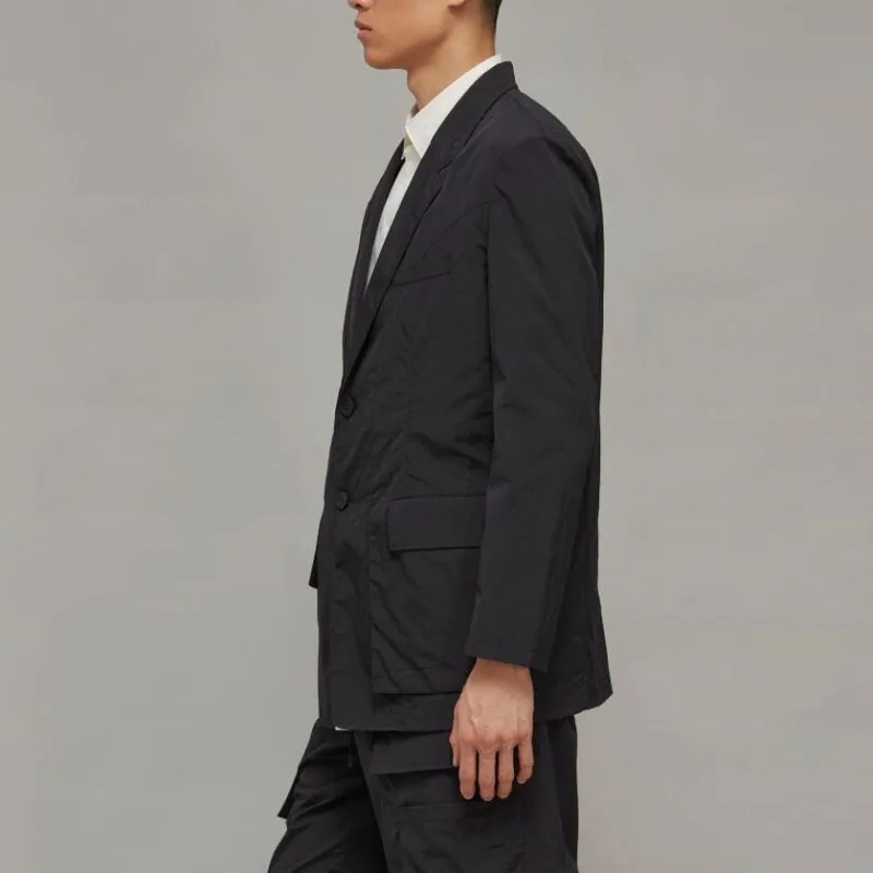 Y 3 Cr Nyl Crease effect Single breasted Blazer-3