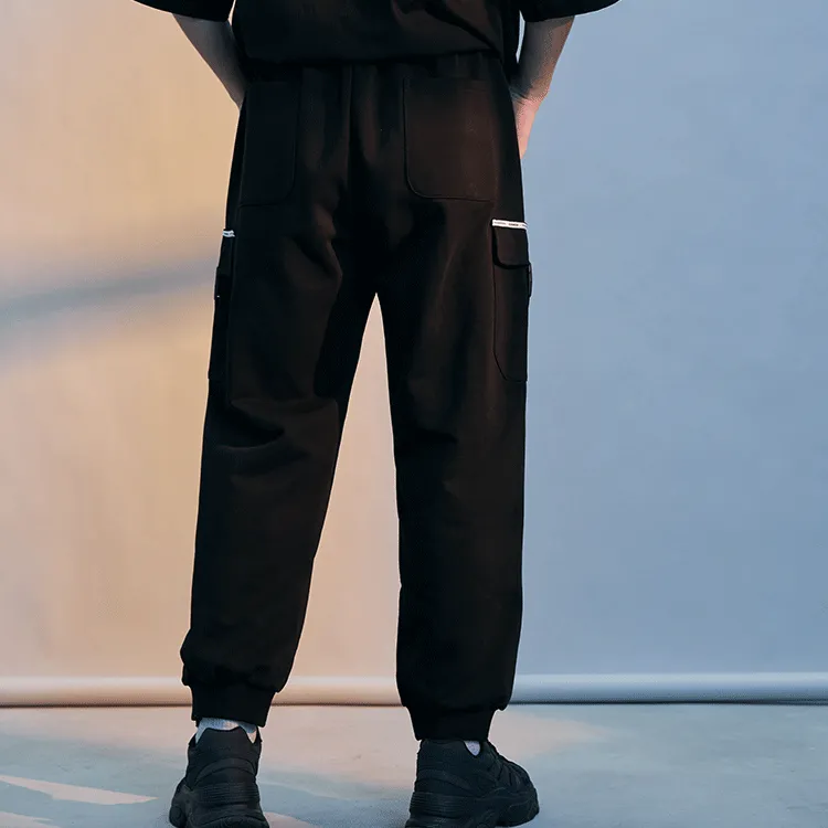 SUPERMOON Cargo Pants Unisex Black-2