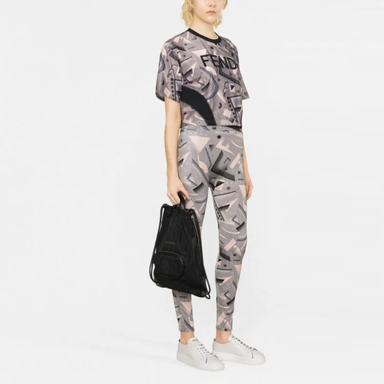 FENDI T-Shirts Women's Brown-3