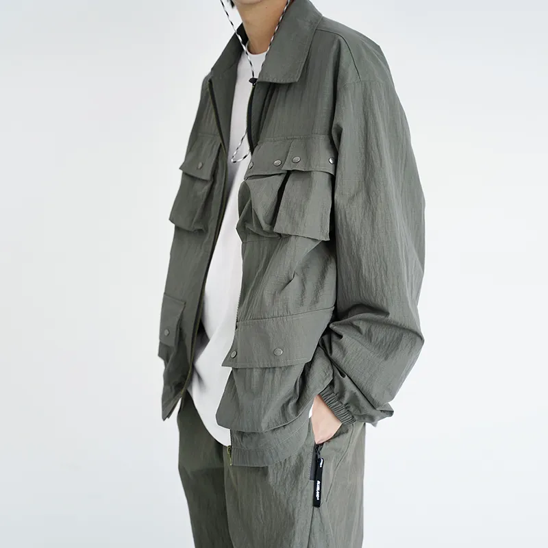 BLUELANDINC Jackets Women's Army Green-5