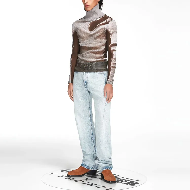Y/Project X JPG Sweaters Men Gray-1