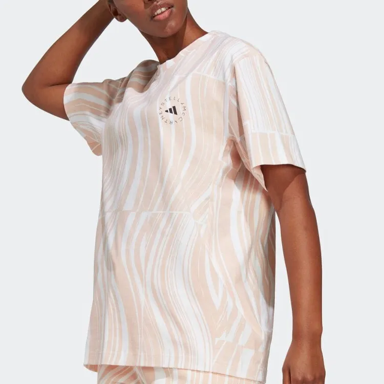 Stella Mccartney X Adidas T Shirts Women's Pink Brush-4