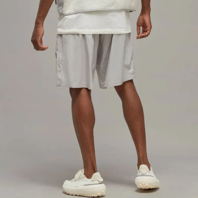 Y 3 Casual Shorts Men Silver-4