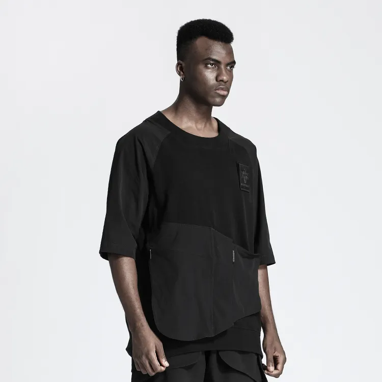 NORVINCY Comfortable And Breathable Sweat Wicking 100% Cotton Elbow Length Sleeved T Shirt Men's-2