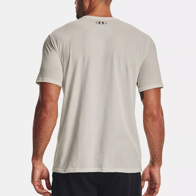Under Armour Project Rock T Shirt Men's Ivory White-4